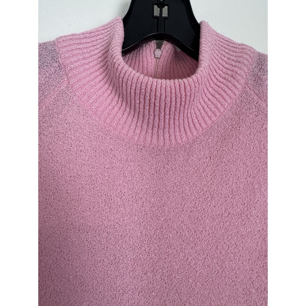Vintage Talbott Tavler Dress Pink Stretch Knit Mock Neck Retro 70s 10 - Picture 11 of 11